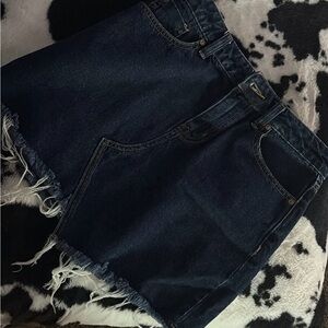 BDG Dark Denim Mini Skirt